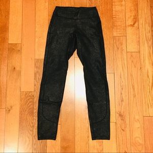 Joe’s Black Legging with Metallic Finish Lulu VSX